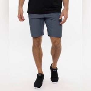 Travis Mathew Grommet Textured Golf Shorts Blue Nights Men's Size 32 NWT